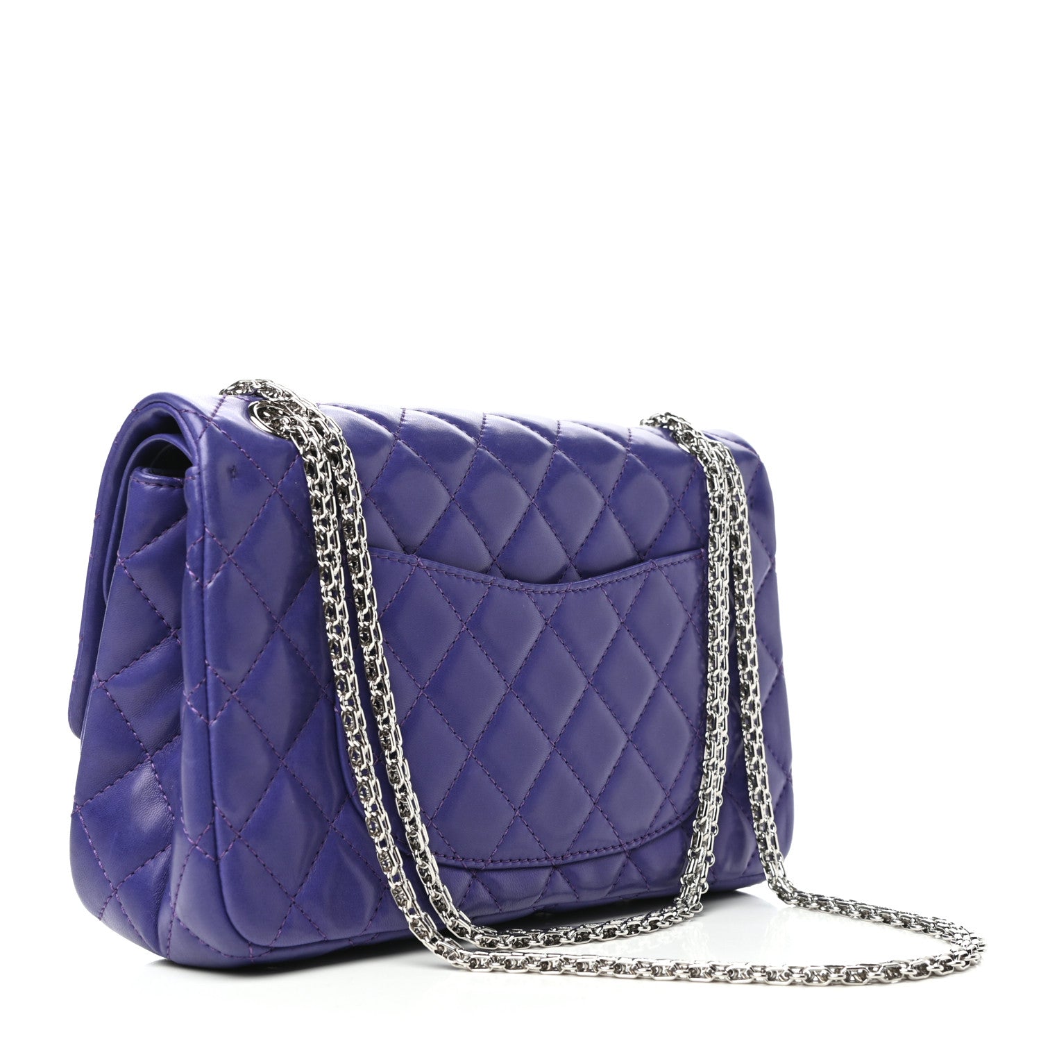 Chanel Lambskin Quilted 2.55 Reissue 226 Flap Purple 3 of 9