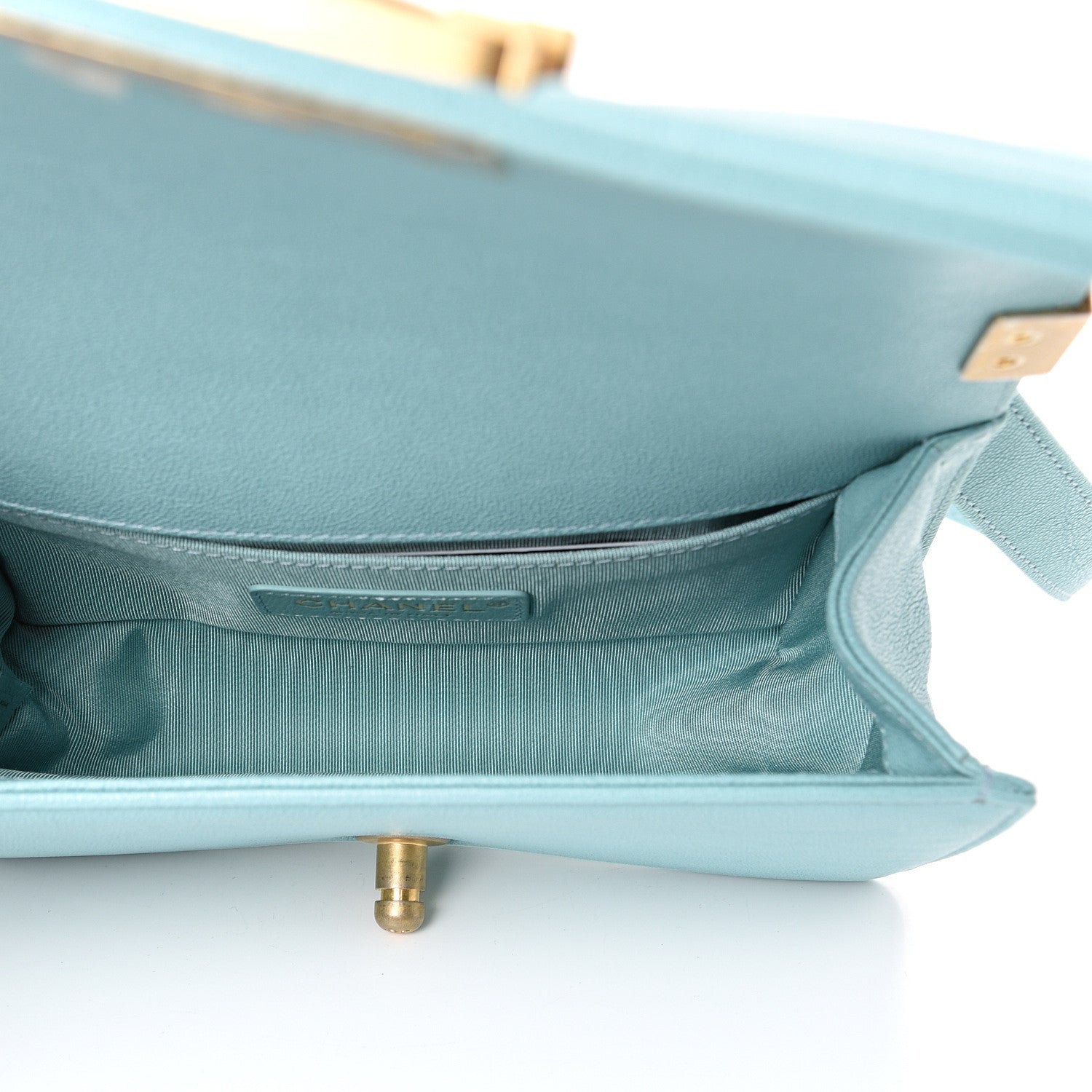 Chanel Caviar Quilted Small Boy Flap Light Blue 4 of 10