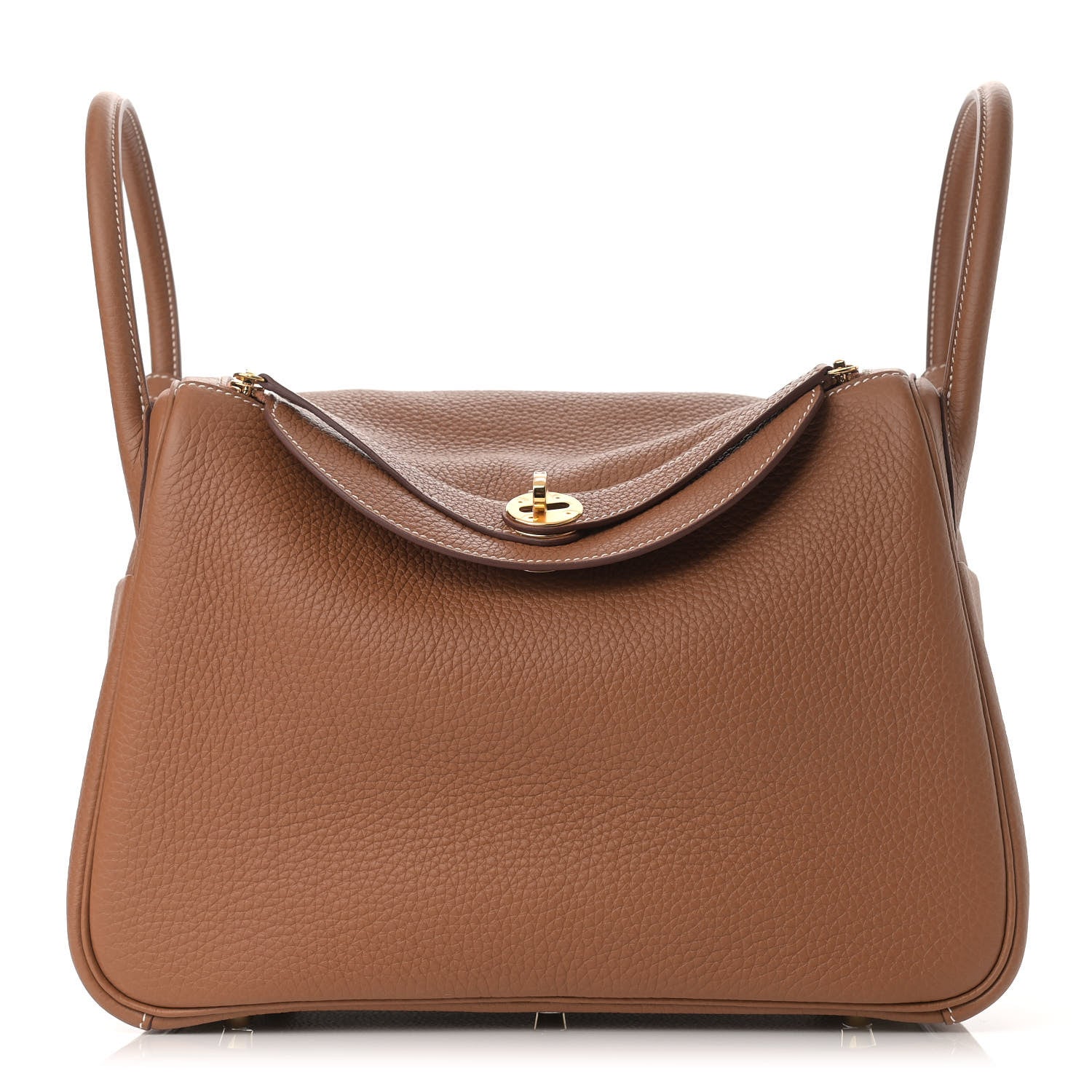 Hermes Taurillon Clemence Lindy 30 Gold 1 of 9