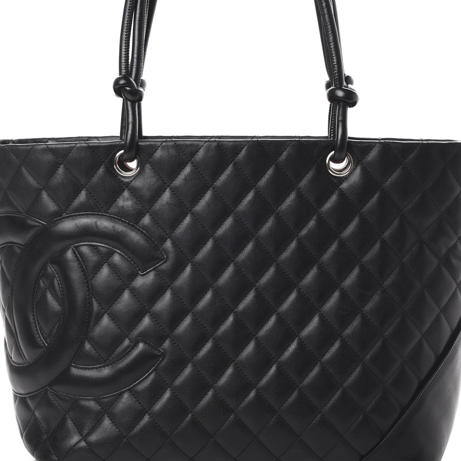 Chanel Calfskin Quilted Large Cambon Tote Black 7 of 16