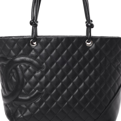 Chanel Calfskin Quilted Large Cambon Tote Black 7 of 16