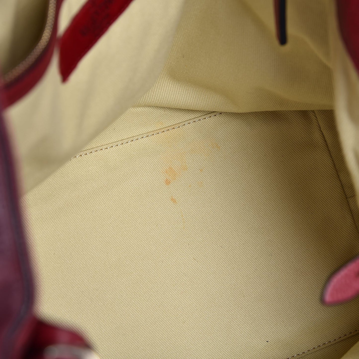 Grained Calfskin Va Va Voom Tote Dark Red