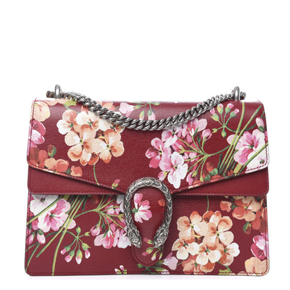 Gucci Calfskin Blooms Print Medium Dionysus Shoulder Bag Romantic Cherry Multicolor 1 of 11