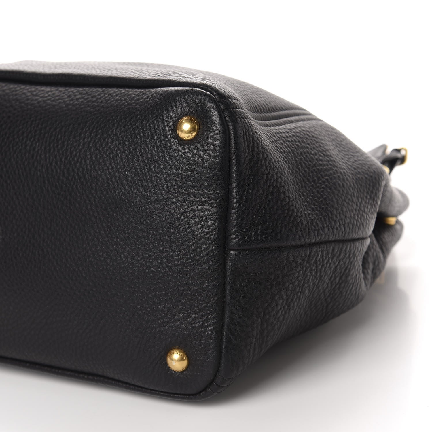 Prada Vitello Daino Tote Black 7 of 12