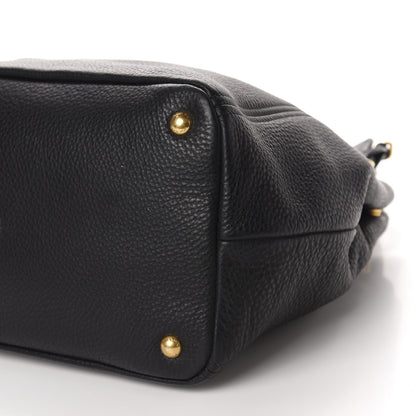 Prada Vitello Daino Tote Black 7 of 12