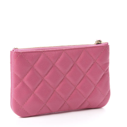 Chanel Caviar Quilted Small Cosmetic Case Pink 3 of 8
