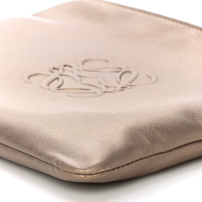Loewe Metallic Lambskin Cosmetic Pouch Gold 9 of 10