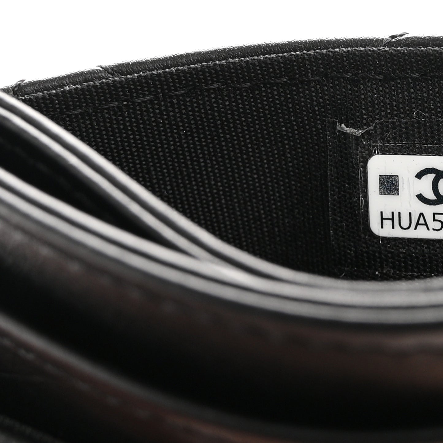 Aged Calfskin Quilted Reissue Card Holder So Black