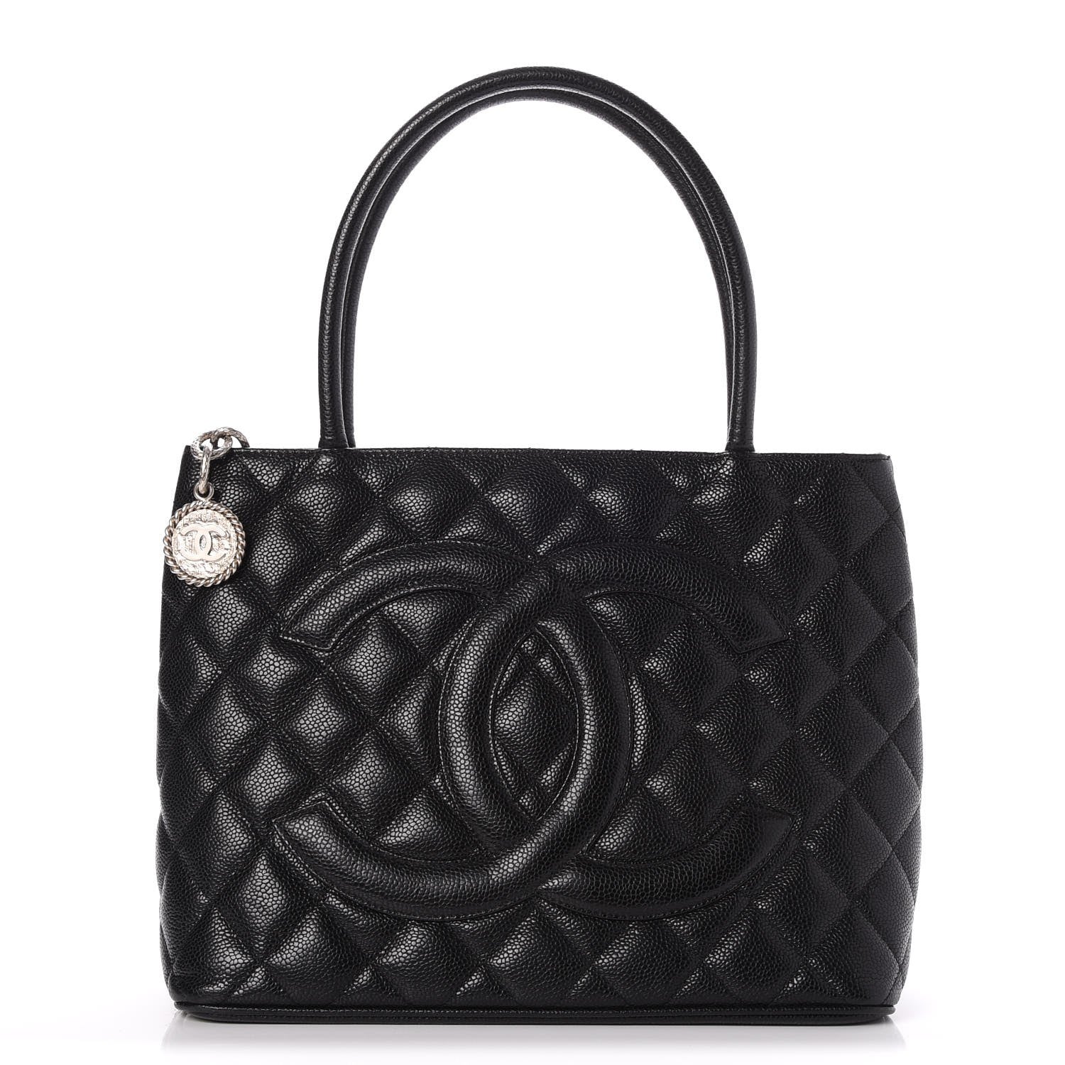 Chanel Caviar Quilted Medallion Tote Black 1 of 7