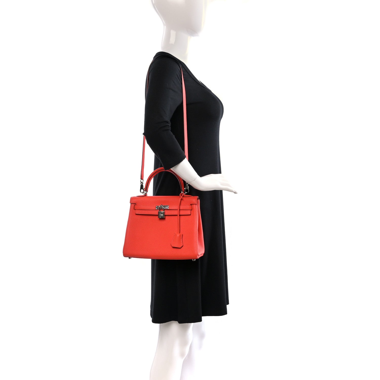Hermes Togo Kelly Retourne 25 Capucine 2 of 9