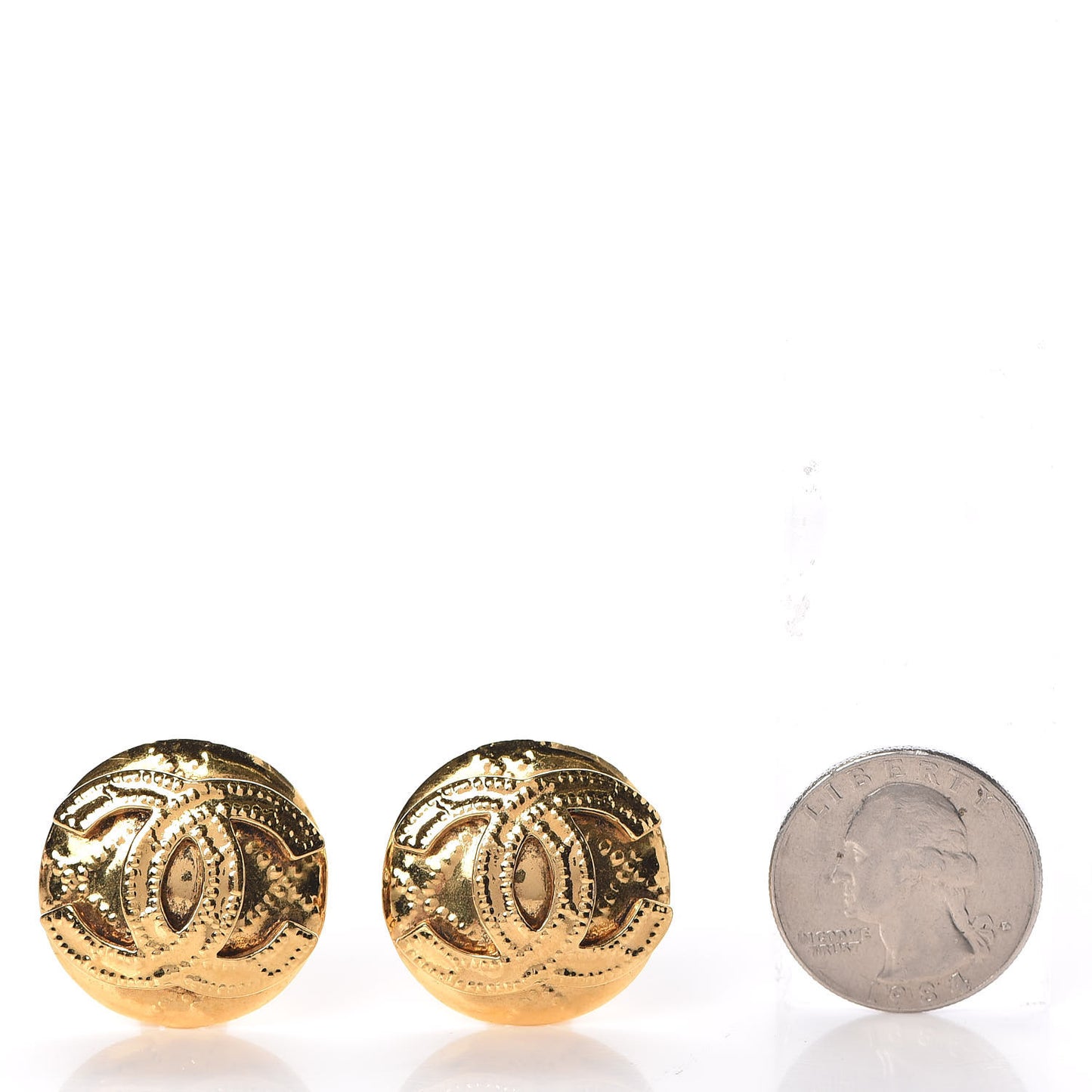 CC Clip On Earrings Gold