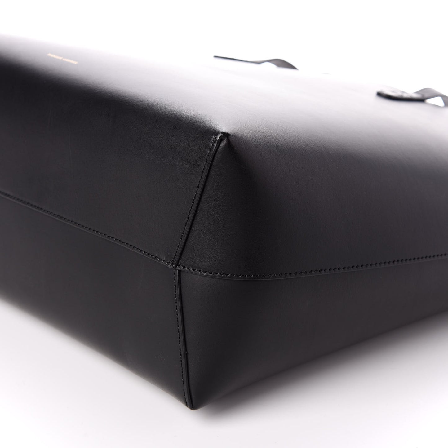 Calfskin Large Shopping Tote Black Flamma