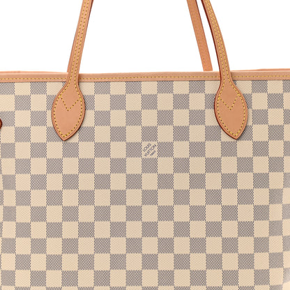Louis Vuitton Damier Azur Neo Neverfull MM Rose Ballerine 11 of 13