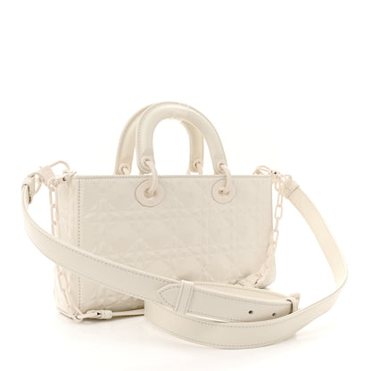 Christian Dior Calfskin Cannage Diamond Medium Lady D-Joy Latte 3 of 16