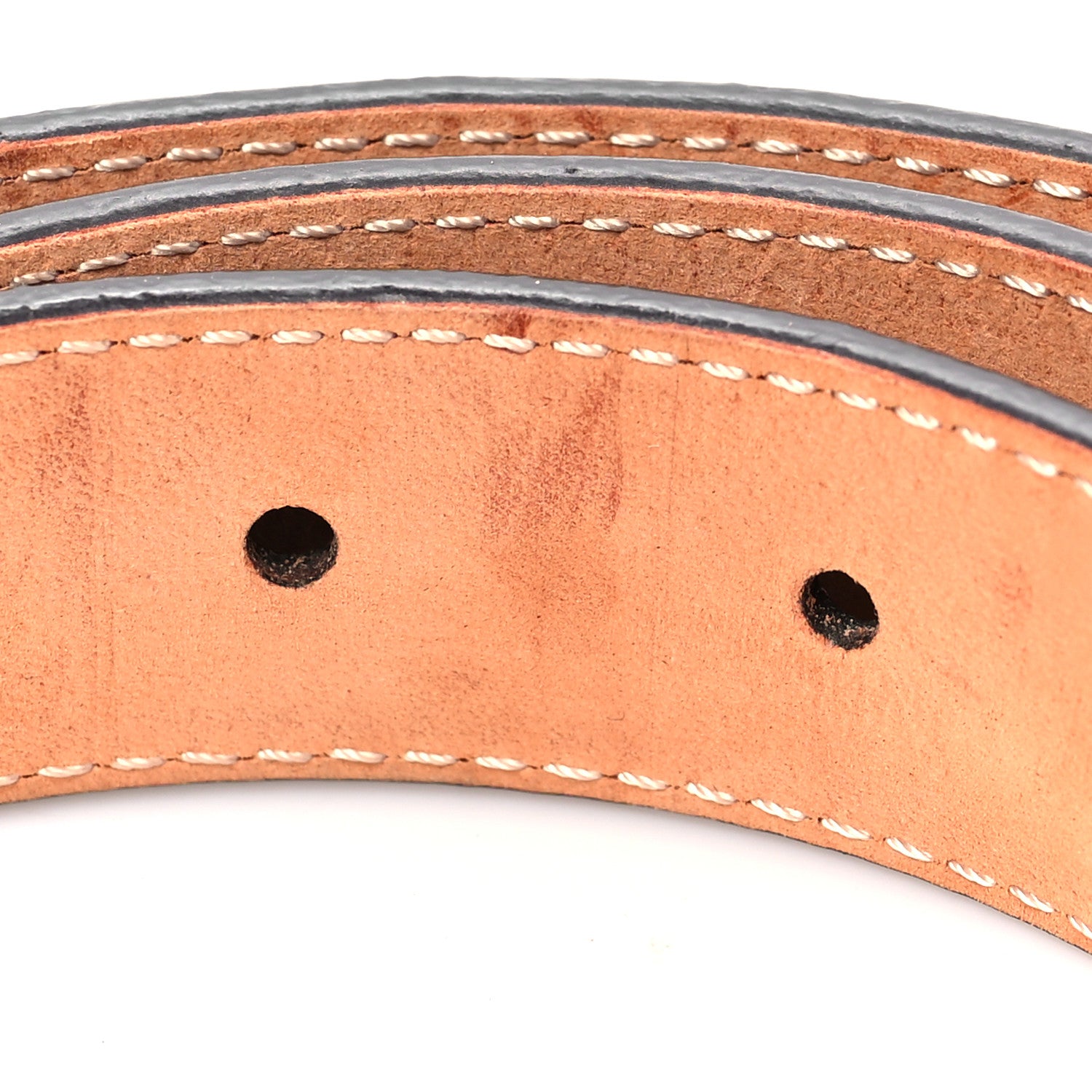 Louis Vuitton Calfskin Monogram 30mm LV Initiales Reversible Belt 80 32 Black 5 of 8