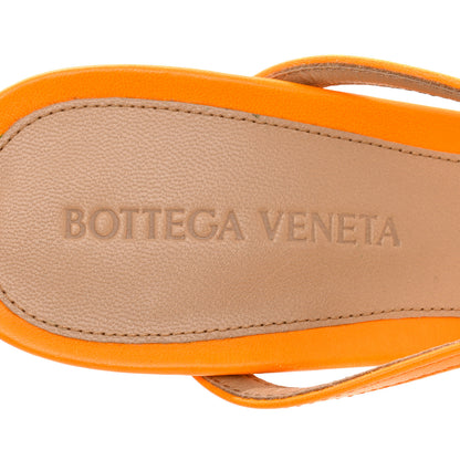 Bottega Veneta Lambskin Stretch Multi Strap 90mm Sandals 36 Tangerine 7 of 10