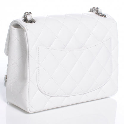 Chanel Caviar Quilted Mini Square Flap White 3 of 8
