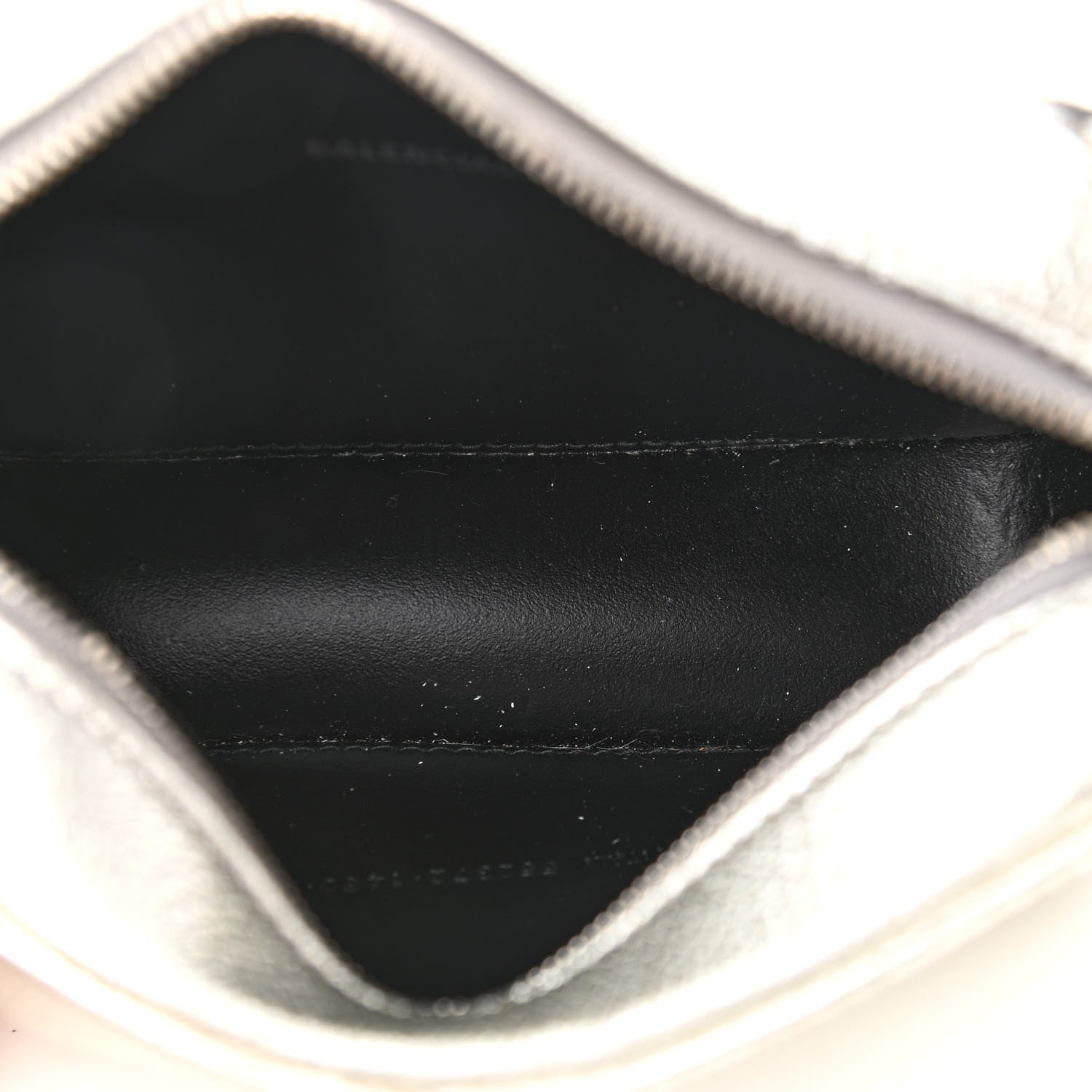 Balenciaga Metallic Goatskin Logo XS Everyday Camera Bag Argent Black 5 of 15