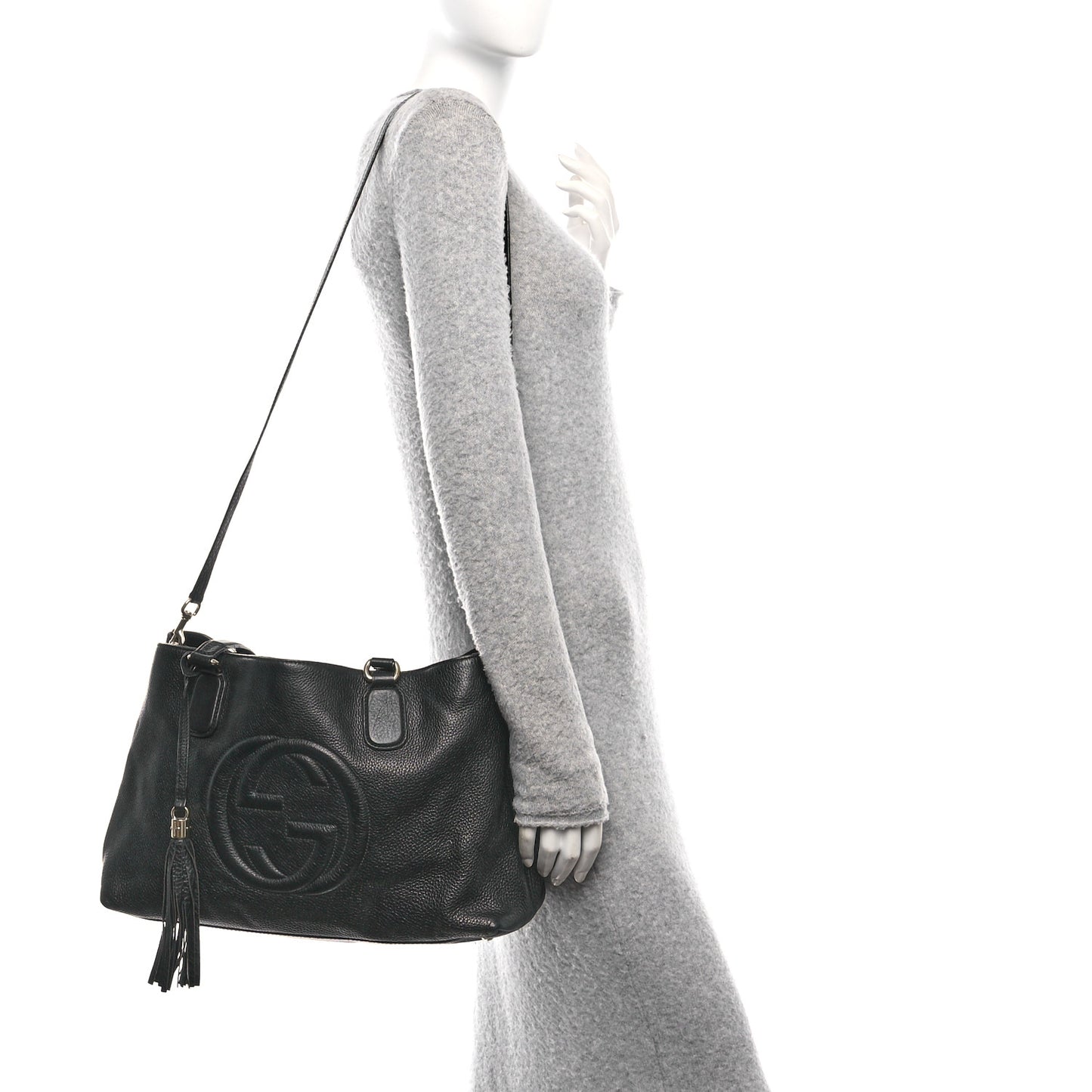 Cellarius Calfskin Medium Soho Working Tote Black