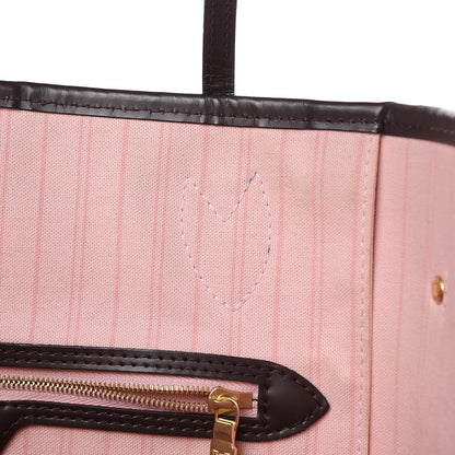 Louis Vuitton Damier Ebene Neo Neverfull MM Rose Ballerine 13 of 15