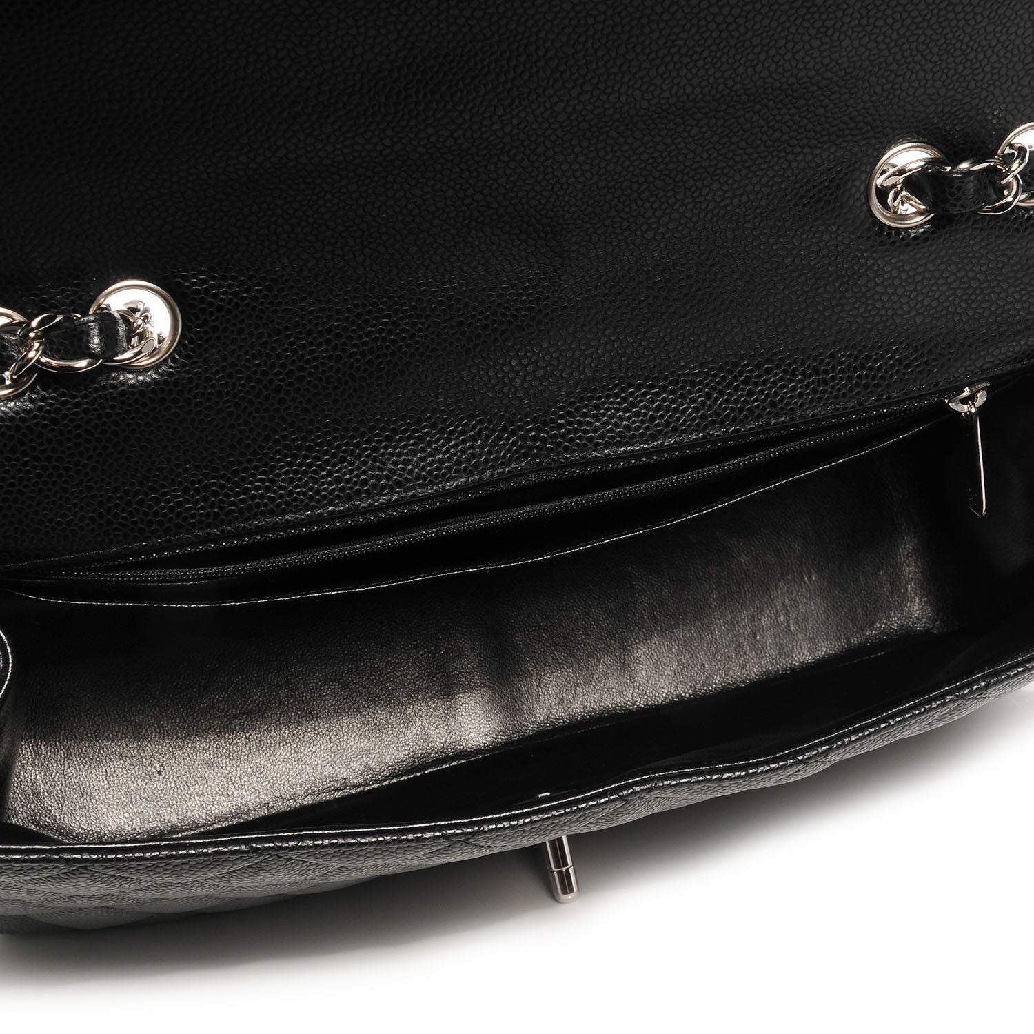 Chanel Caviar Jumbo Single Flap Black 5 of 7