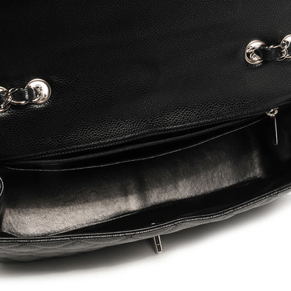 Chanel Caviar Jumbo Single Flap Black 5 of 7