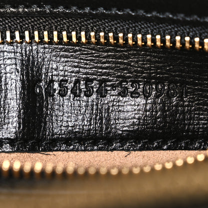 Gucci Textured Calfskin Small Horsebit 1955 Shoulder Bag Black Black 7 of 11
