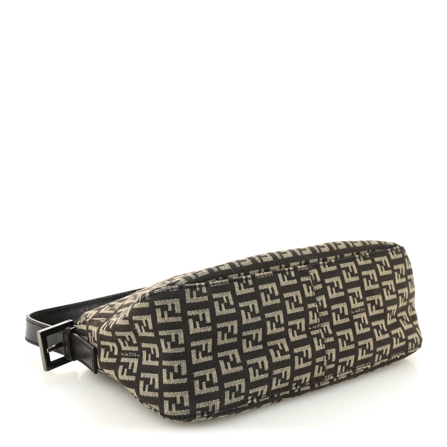Fendi Zucchino Vitello Baguette Mogano Panna Bruciato 4 of 9