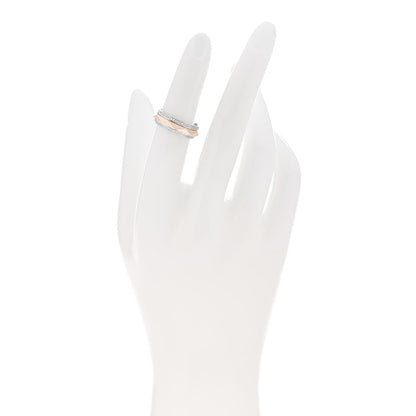 Graff 18K Rose White Gold Diamond Laurence Graff Signature Spinner Band Ring 50 5.25 2 of 4