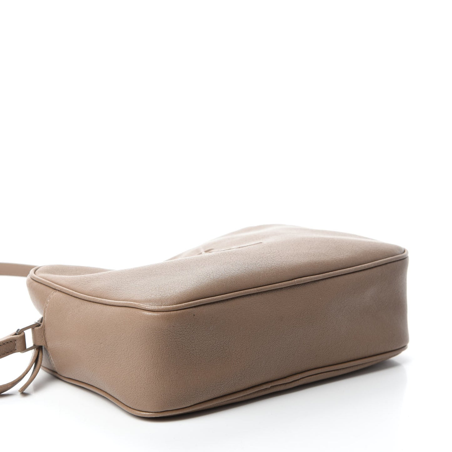 Lambskin Monogram Small Lou Camera Bag Dark Beige