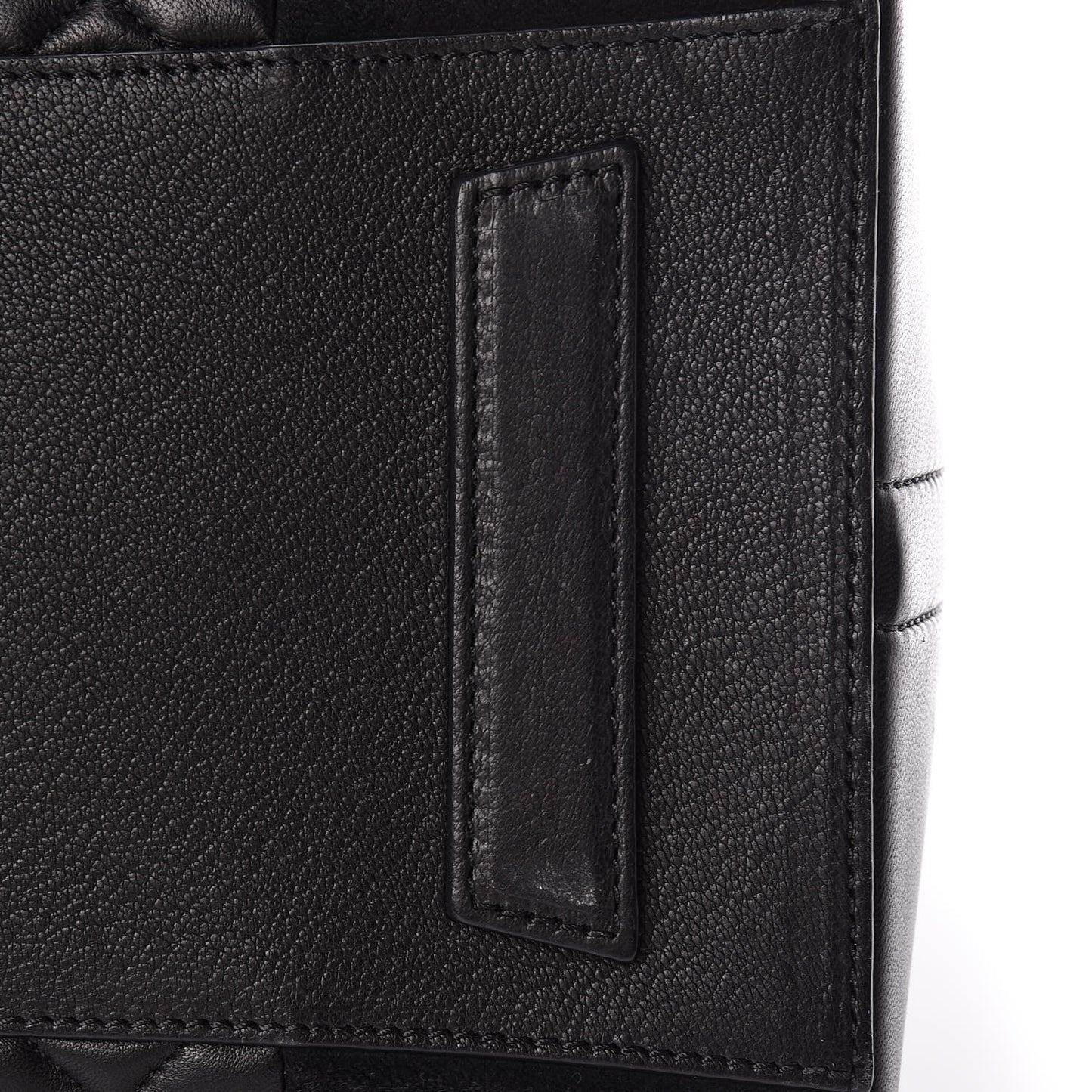 Sugar Goatskin Lambskin Diamond Quilted Medium Antigona Black