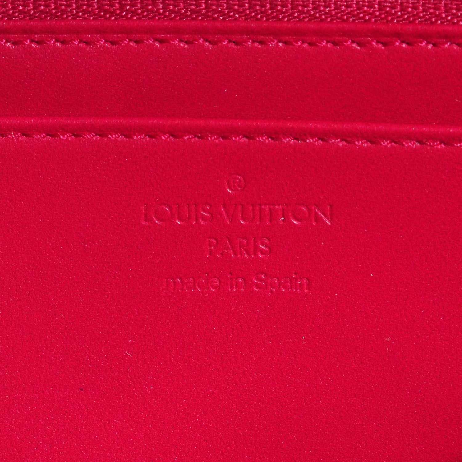 Louis Vuitton Patent Louise Wallet Rose Indien 6 of 7