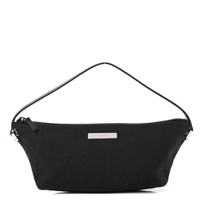 Gucci Monogram Boat Pochette Black 1 of 11