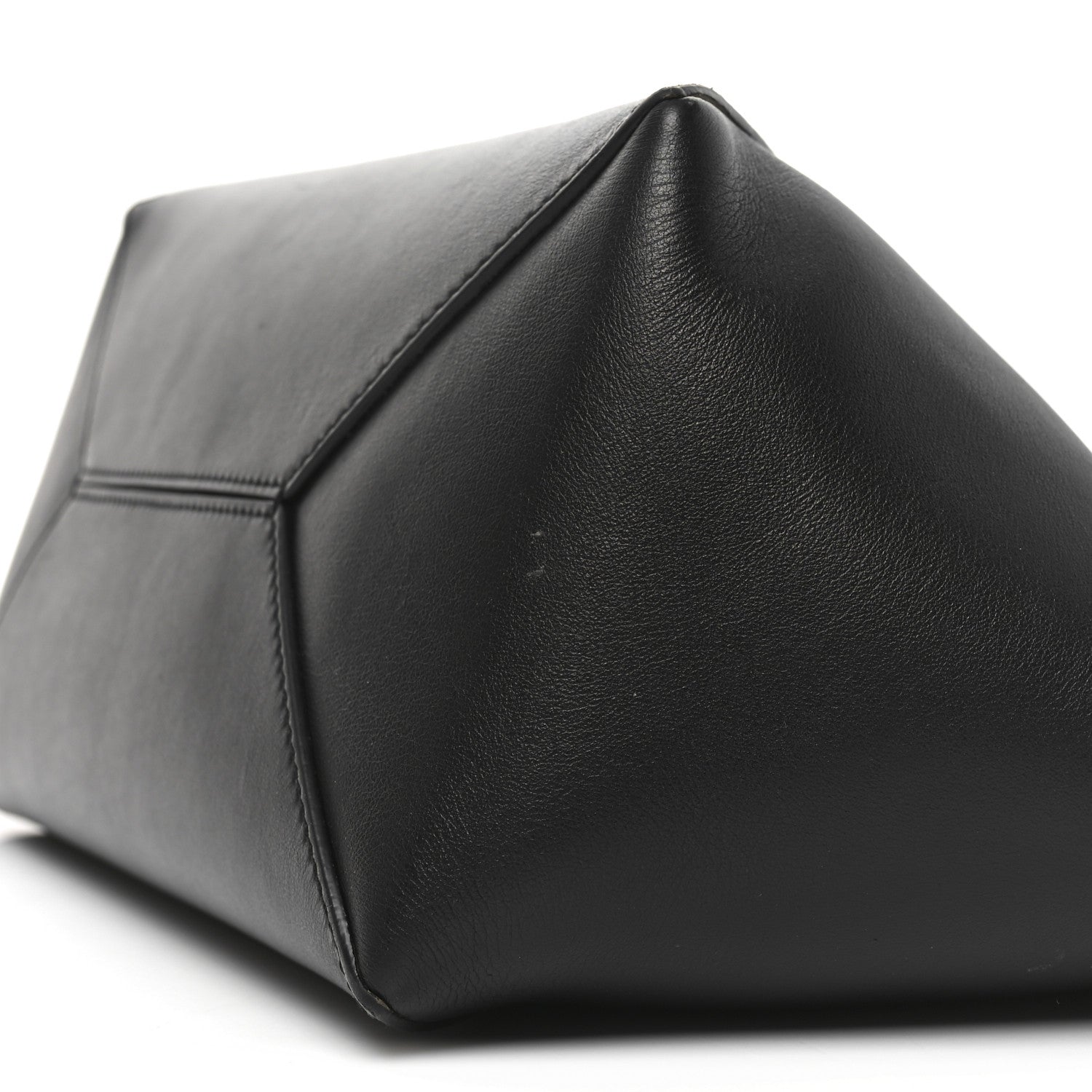 Loewe Shiny Calfskin Medium Puzzle Fold Tote Black 9 of 9