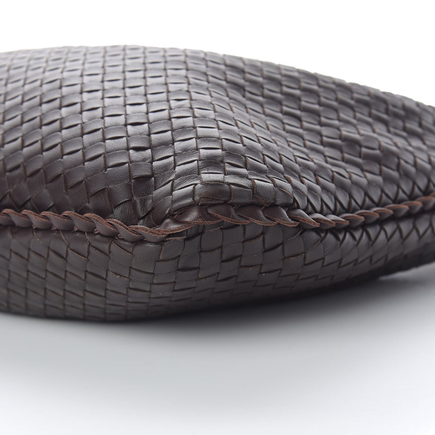 Nappa Intrecciato Large Veneta Hobo Ebano