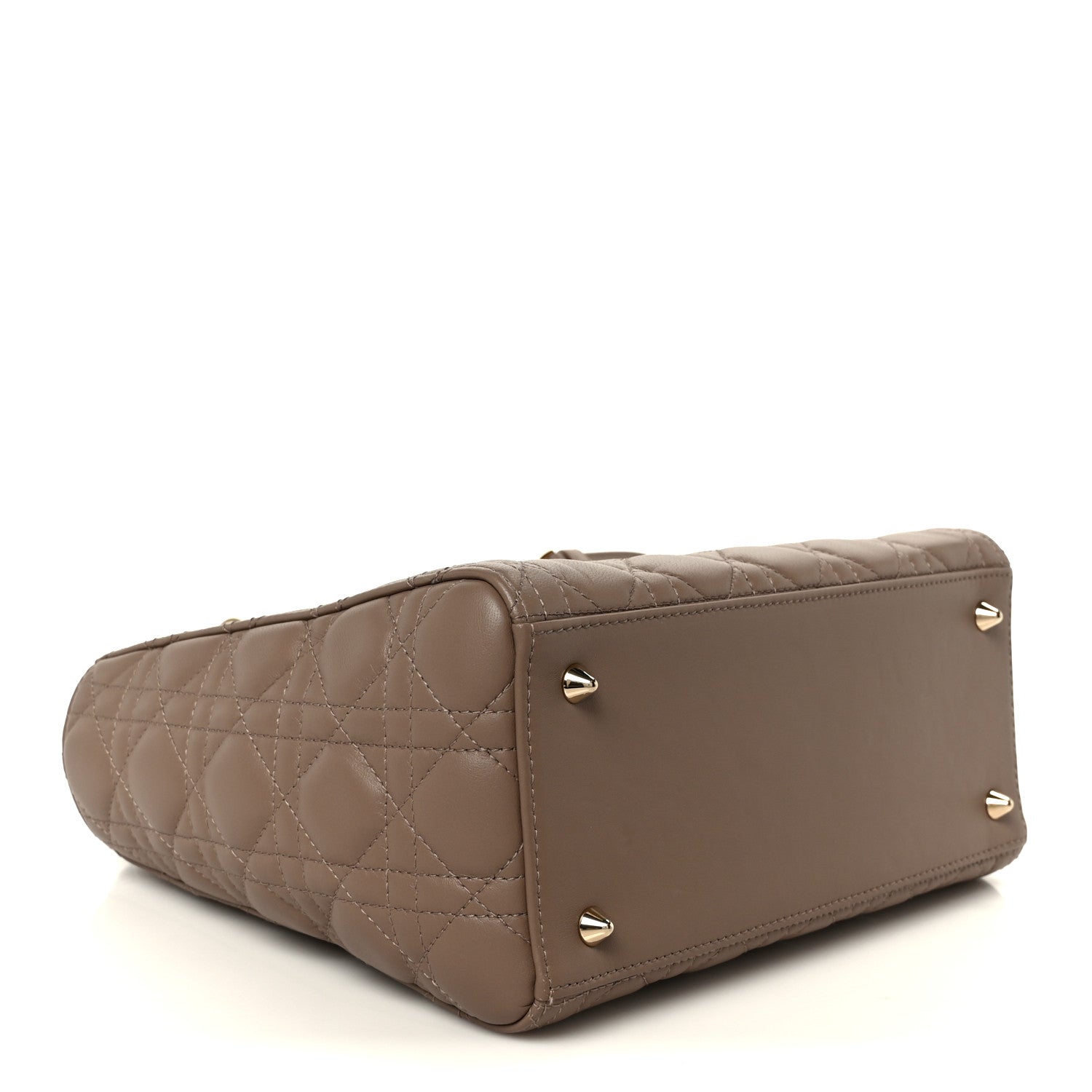 Christian Dior Lambskin Cannage Medium Lady Dior Warm Taupe 4 of 10