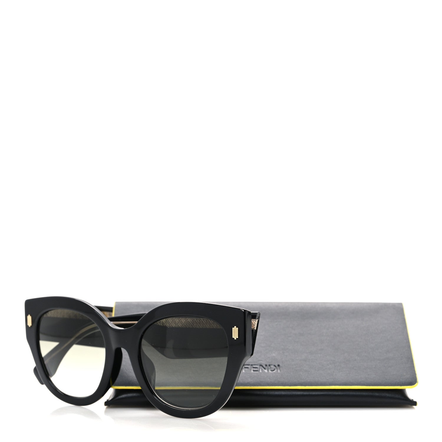 Fendi Acetate Cat Eye Sunglasses FF0452/F/S Black 7 of 7