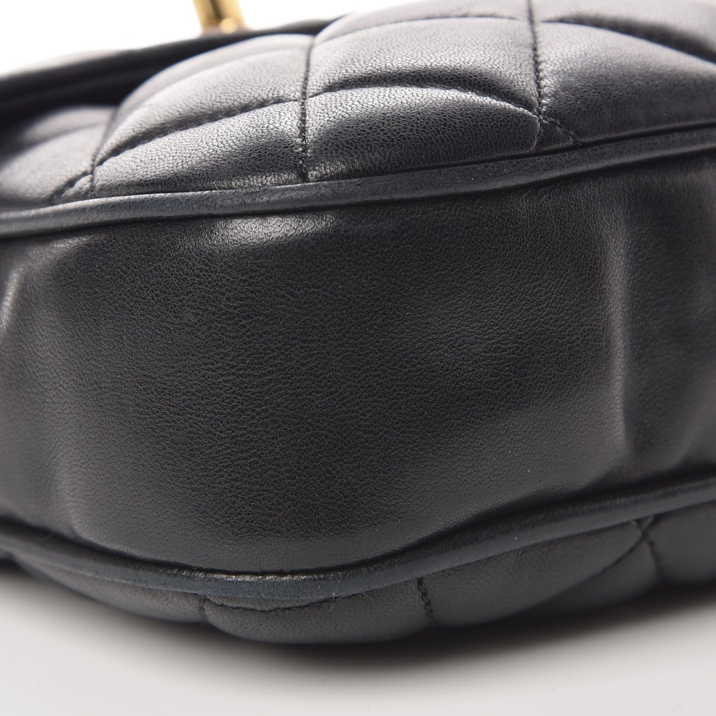 Lambskin Quilted Mini Flap Black