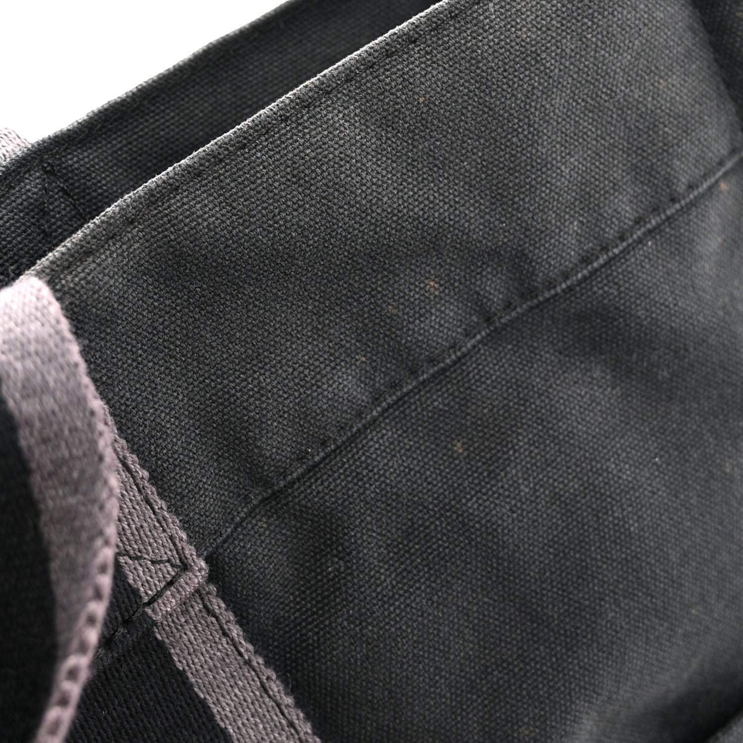 Hermes Canvas Herline MM Tote Black 11 of 14