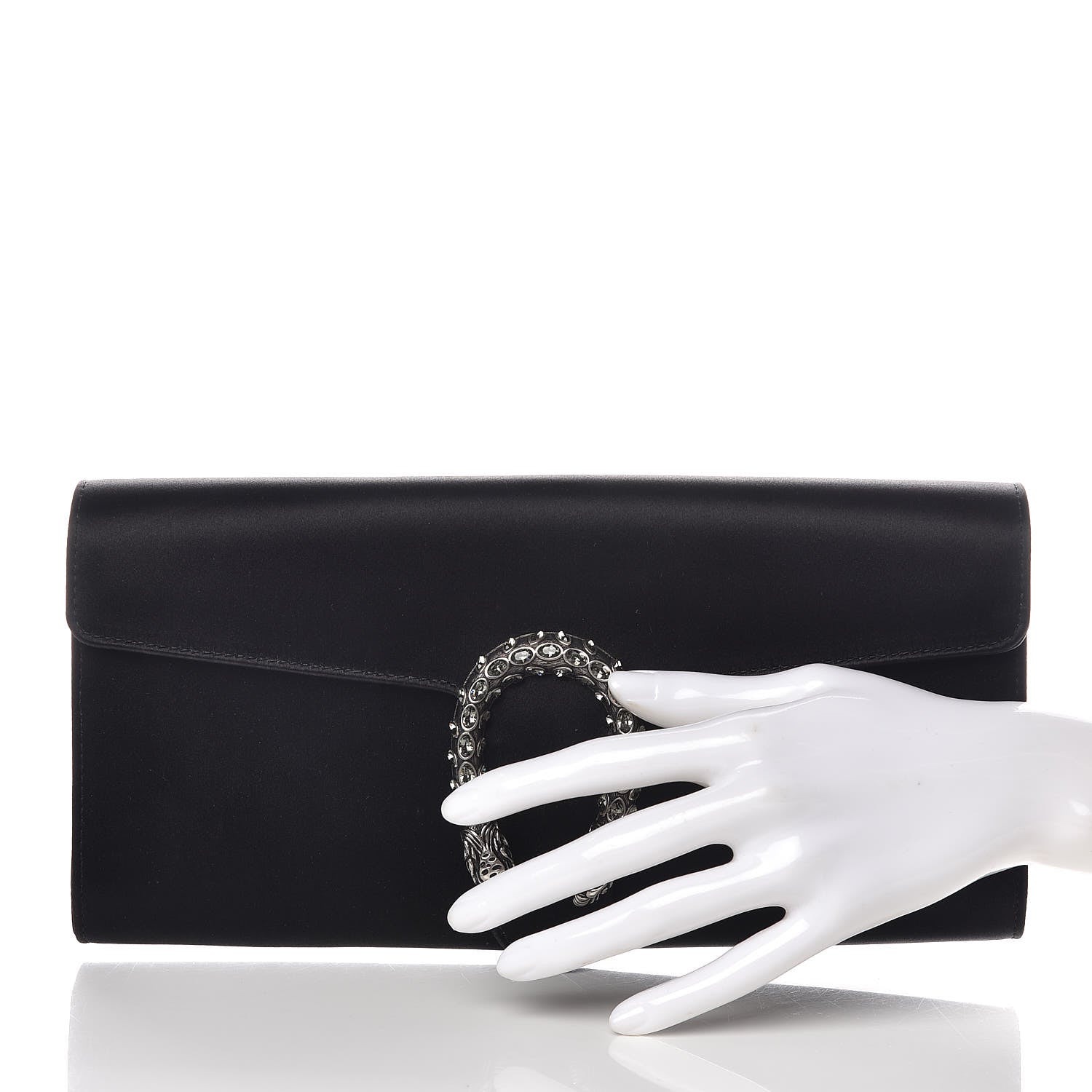 Gucci Satin Dionysus Clutch Black 2 of 10