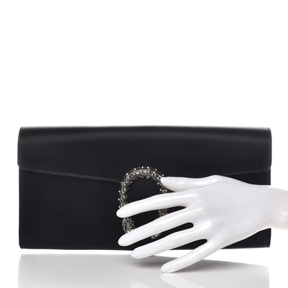 Gucci Satin Dionysus Clutch Black 2 of 10