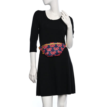 Gucci Coated Canvas Interlocking G Snail Childrens Belt Bag Blue 2 of 9