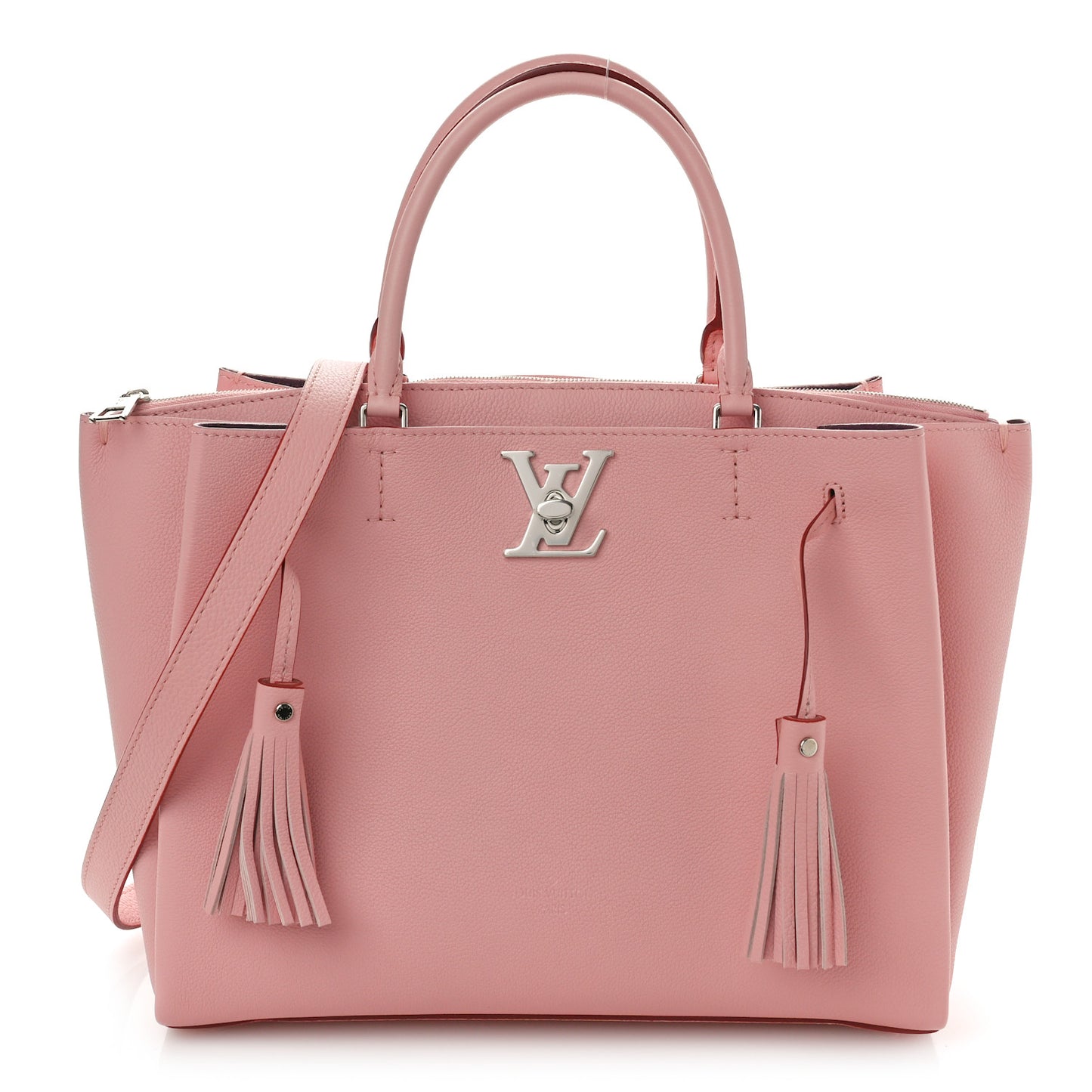 Calfskin Lockmeto Rose Poudre