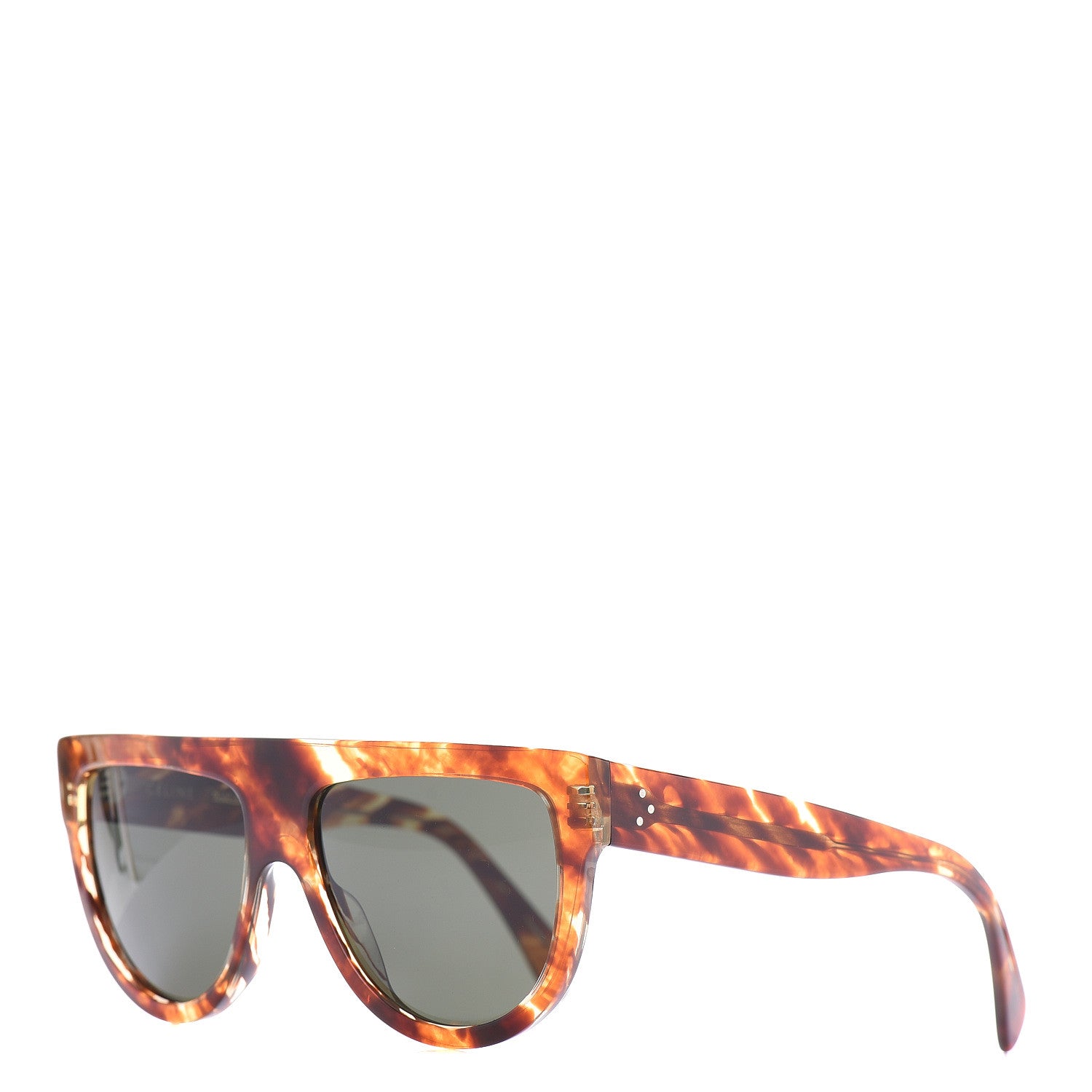 Celine Acetate Aviator Sunglasses CL 40001 Havana 1 of 8