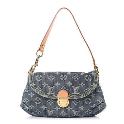 Louis Vuitton Monogram Denim Mini Pleaty Blue 1 of 10