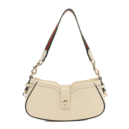 Gucci Calfskin Mini Moon Side Shoulder Bag Ivory 1 of 10