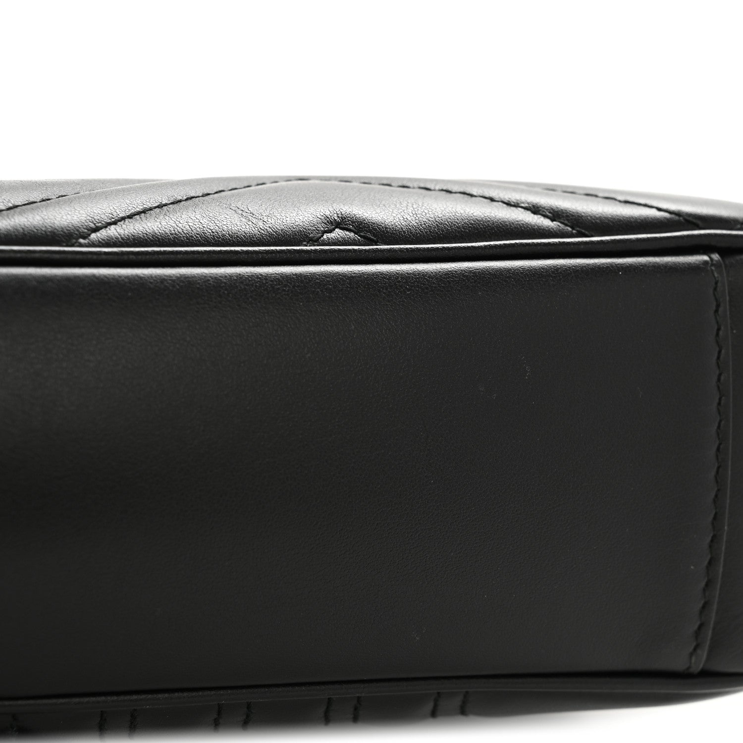 Gucci Calfskin Matelasse Medium GG Marmont Shoulder Bag Black 11 of 11