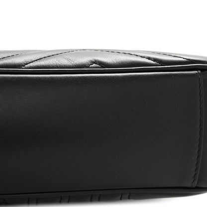 Gucci Calfskin Matelasse Medium GG Marmont Shoulder Bag Black 11 of 11