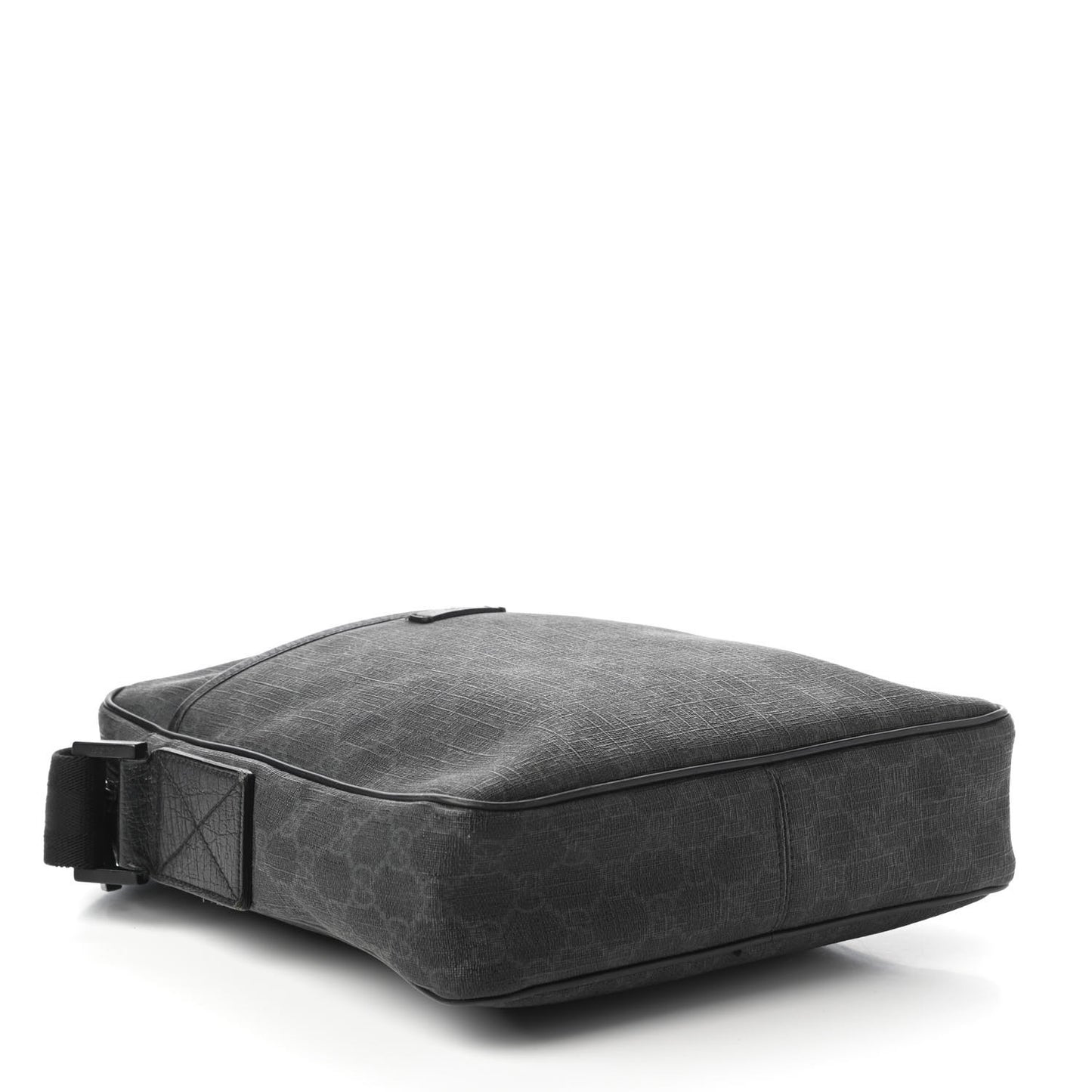 GG Supreme Monogram Messenger Bag Black Grey