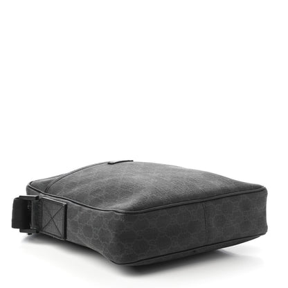 Gucci GG Supreme Monogram Messenger Bag Black Grey 4 of 11